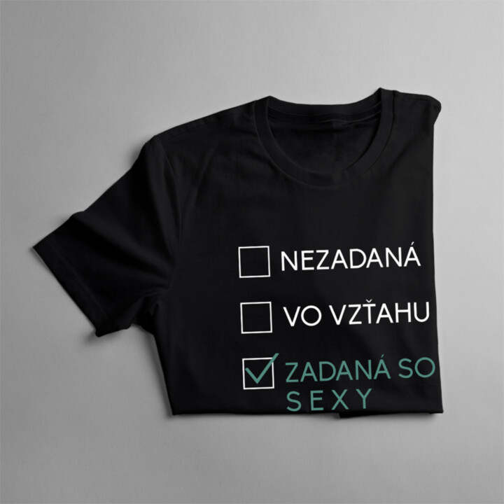 Zadaná so sexy mechanikom - dámske tričko s potlačou