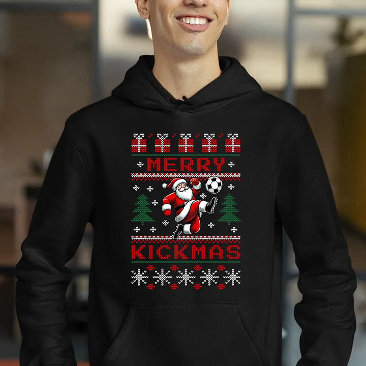 Merry Kickmas  - pánska mikina s potlačou
