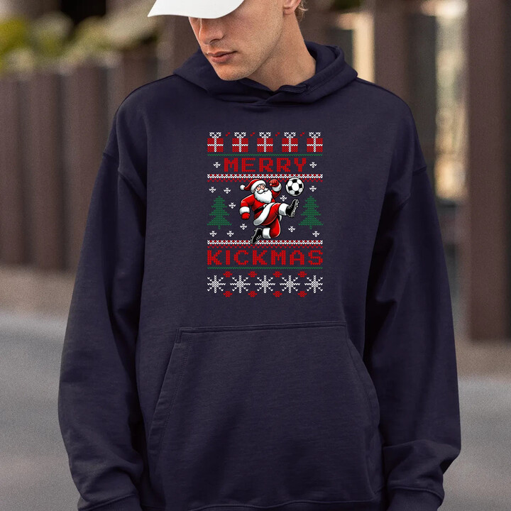 Merry Kickmas  - pánska mikina s potlačou