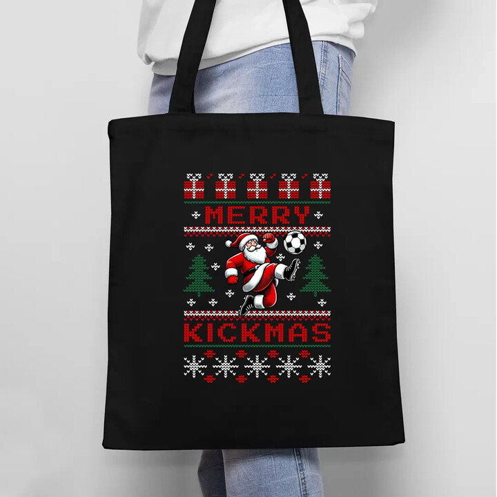 Merry Kickmas - taška s potlačou