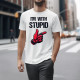 I'm with stupid - pánske tričko s potlačou