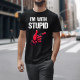 I'm with stupid - pánske tričko s potlačou