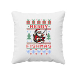 Merry Fishmas - vankúš s potlačou