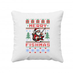 Merry Fishmas - vankúš s potlačou