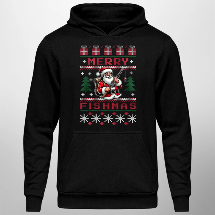 Merry Fishmas  - pánska mikina s potlačou