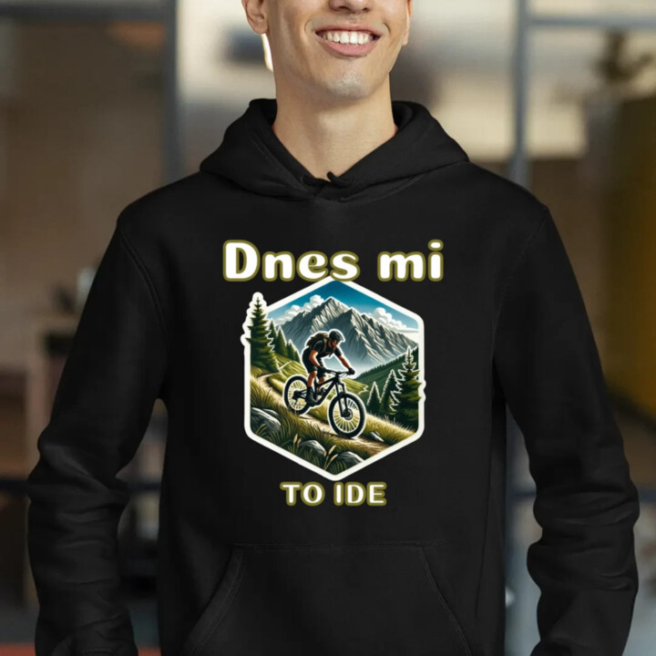 Dnes mi to ide  - pánska mikina s potlačou