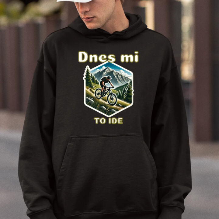 Dnes mi to ide  - pánska mikina s potlačou