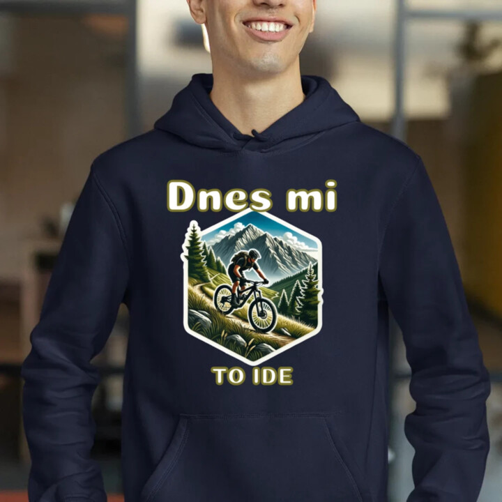 Dnes mi to ide  - pánska mikina s potlačou