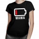 Batéria - mama - dámske tričko s potlačou