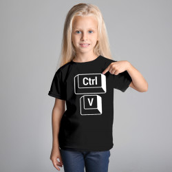 CTRL + V dcéra - detské tričko s potlačou