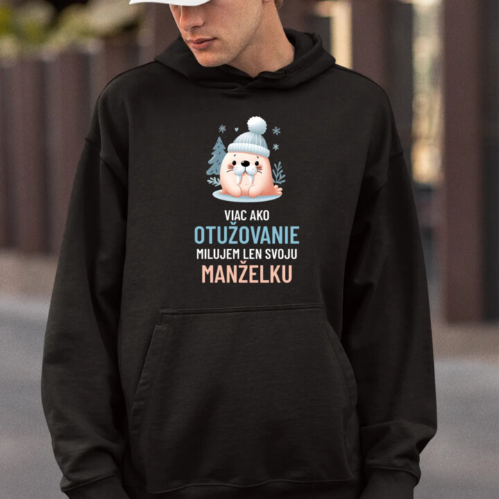 Viac ako otužovanie, milujem len svoju manželku  - pánska mikina s potlačou