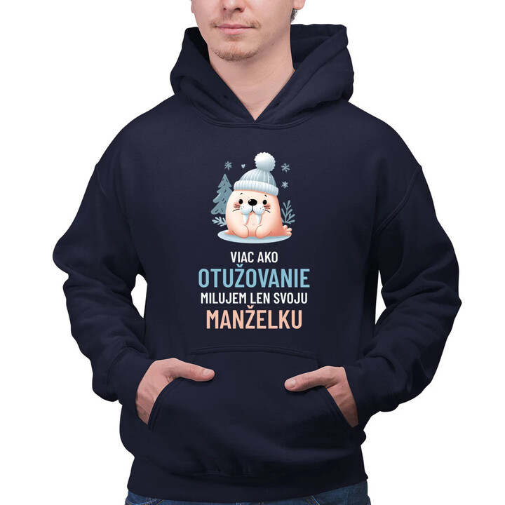 Viac ako otužovanie, milujem len svoju manželku  - pánska mikina s potlačou