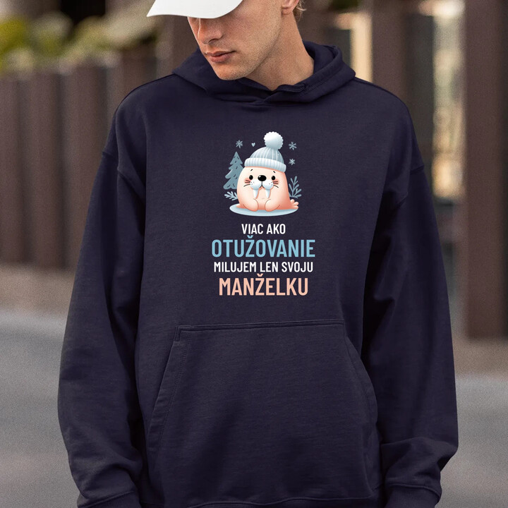 Viac ako otužovanie, milujem len svoju manželku  - pánska mikina s potlačou