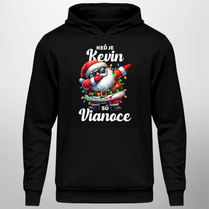 Keď je Kevin, sú Vianoce  - pánska mikina s potlačou