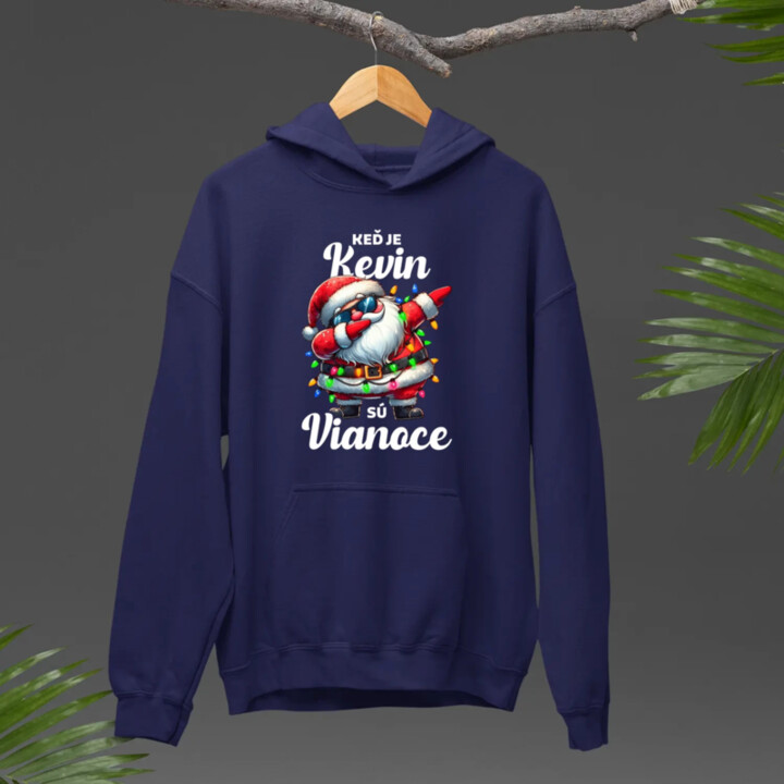 Keď je Kevin, sú Vianoce  - pánska mikina s potlačou
