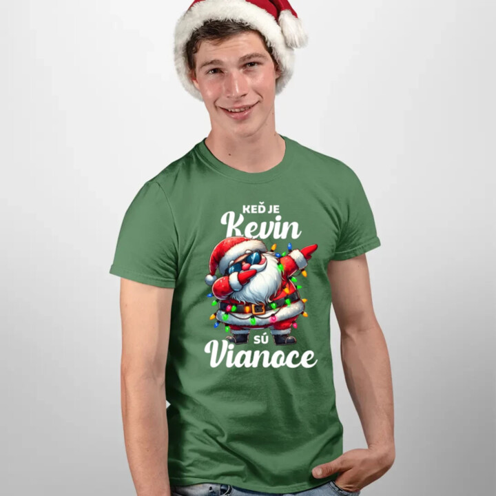 Keď je Kevin, sú Vianoce - pánske tričko s potlačou
