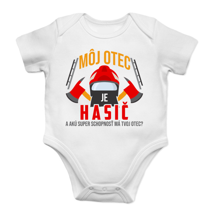 Môj otec je hasič  - body s potlačou