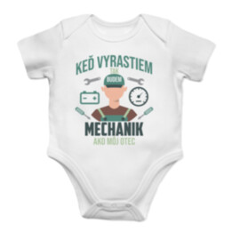 Keď vyrastiem, tak budem mechanik ako môj otec  - body s potlačou