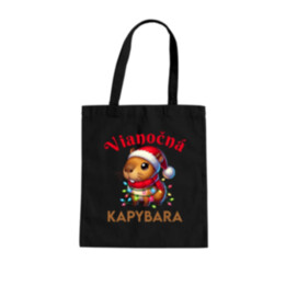 Vianočná kapybara  - taška s potlačou