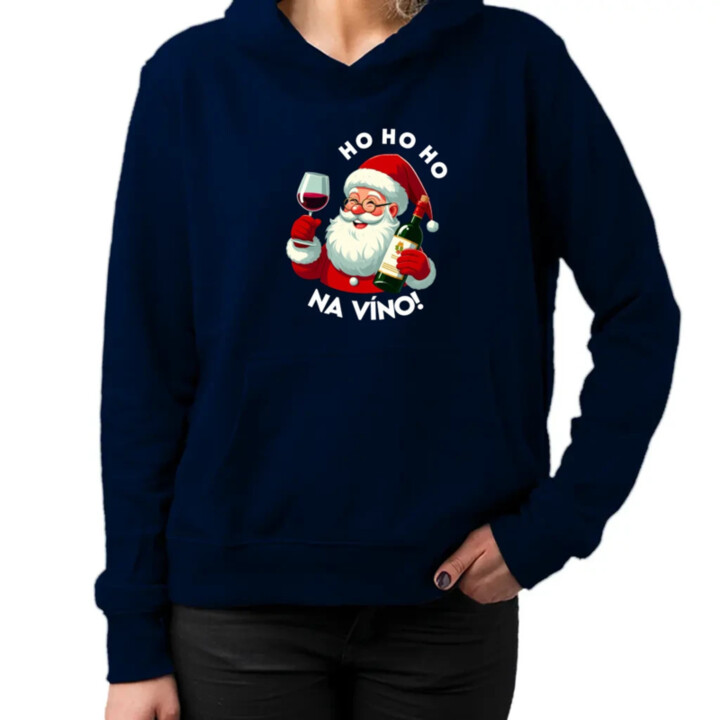 Ho ho ho na víno!  - dámska mikina s potlačou
