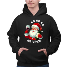 Ho ho ho na víno!  - pánska mikina s potlačou