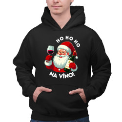 Ho ho ho na víno! - pánska mikina s potlačou