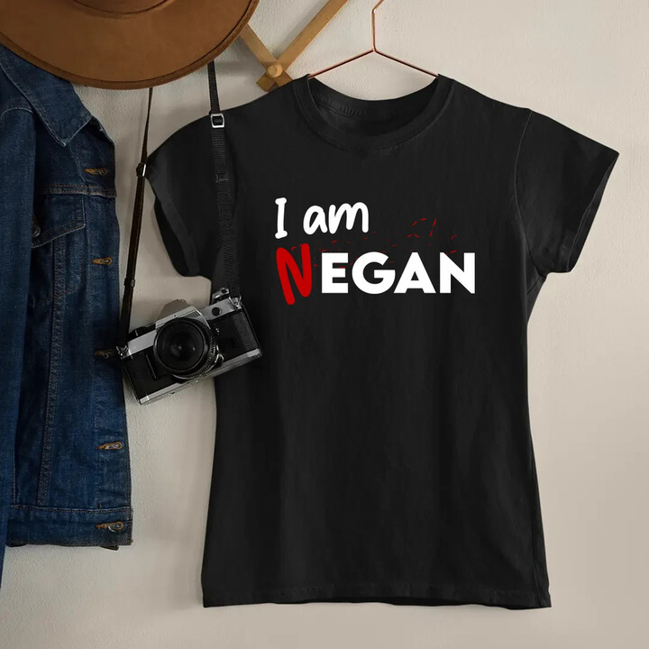 I am negan - dámske tričko s potlačou