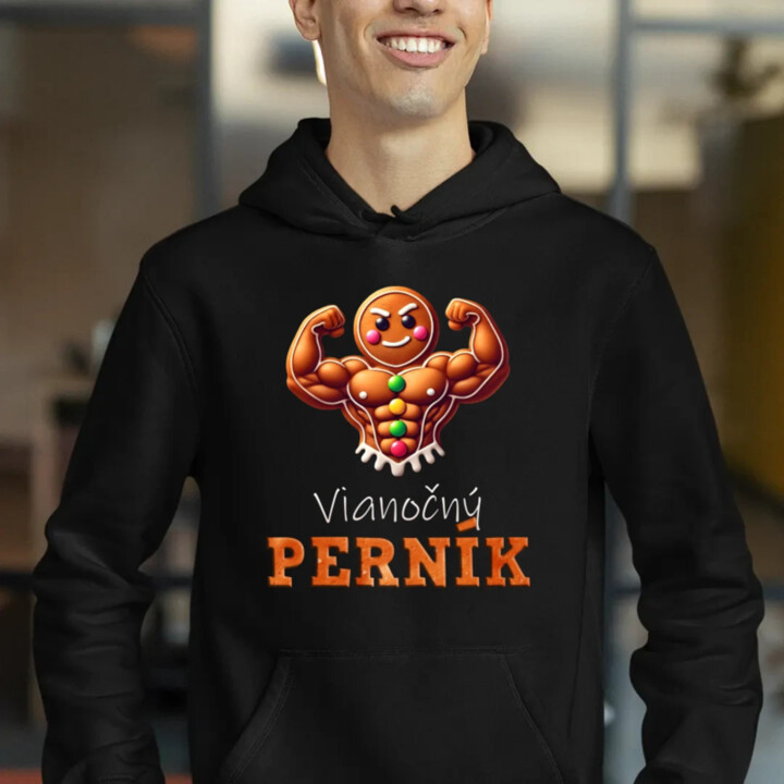 Vianočný perník V4  - pánska mikina s potlačou