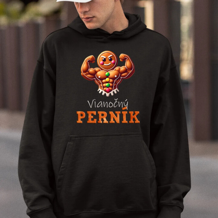 Vianočný perník V4  - pánska mikina s potlačou