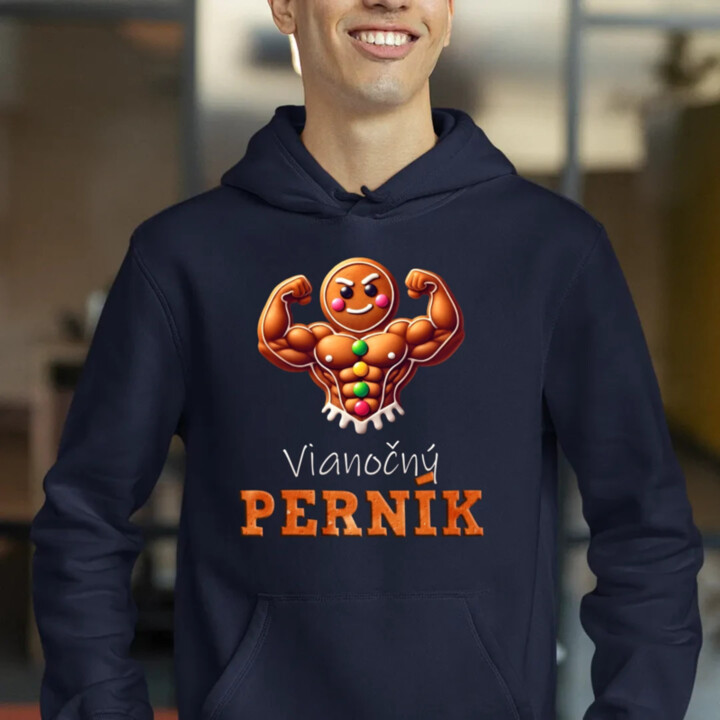 Vianočný perník V4  - pánska mikina s potlačou