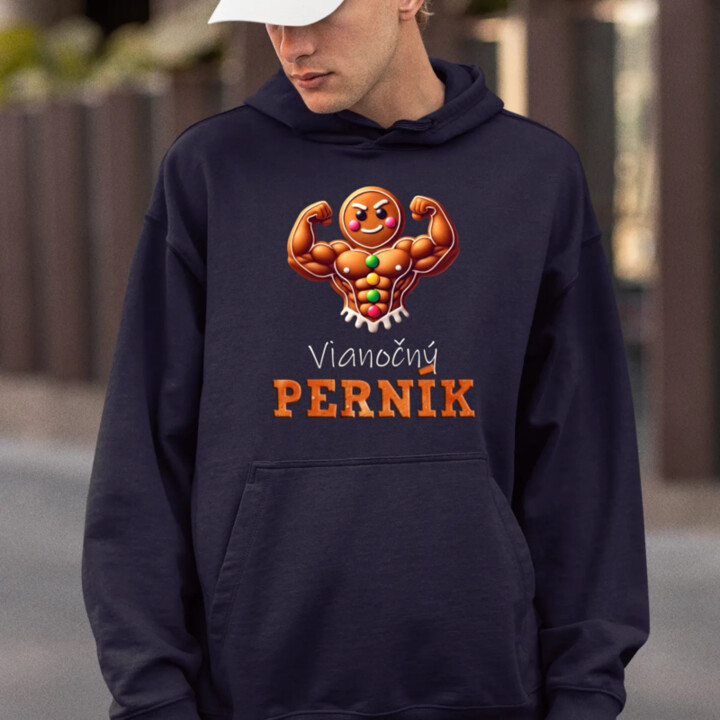 Vianočný perník V4  - pánska mikina s potlačou