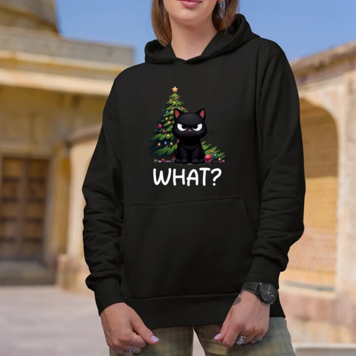 What?  - dámska mikina s potlačou