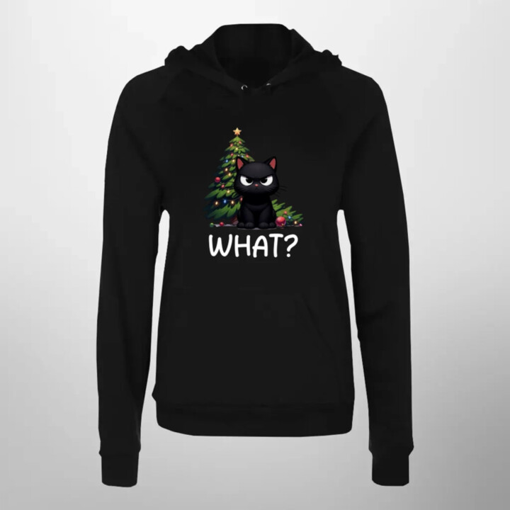 What?  - dámska mikina s potlačou