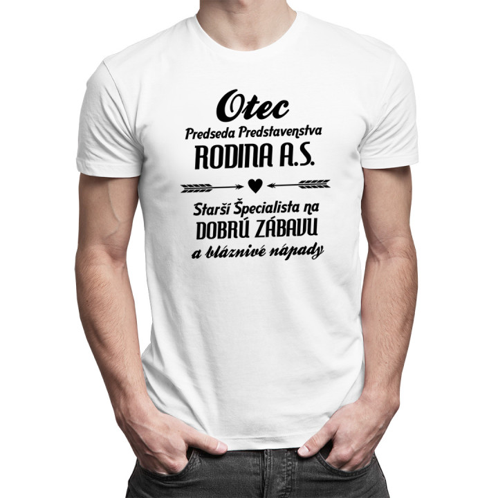Otec - predseda predstavenstva Rodina a.s. - Pánske tričko s potlačou