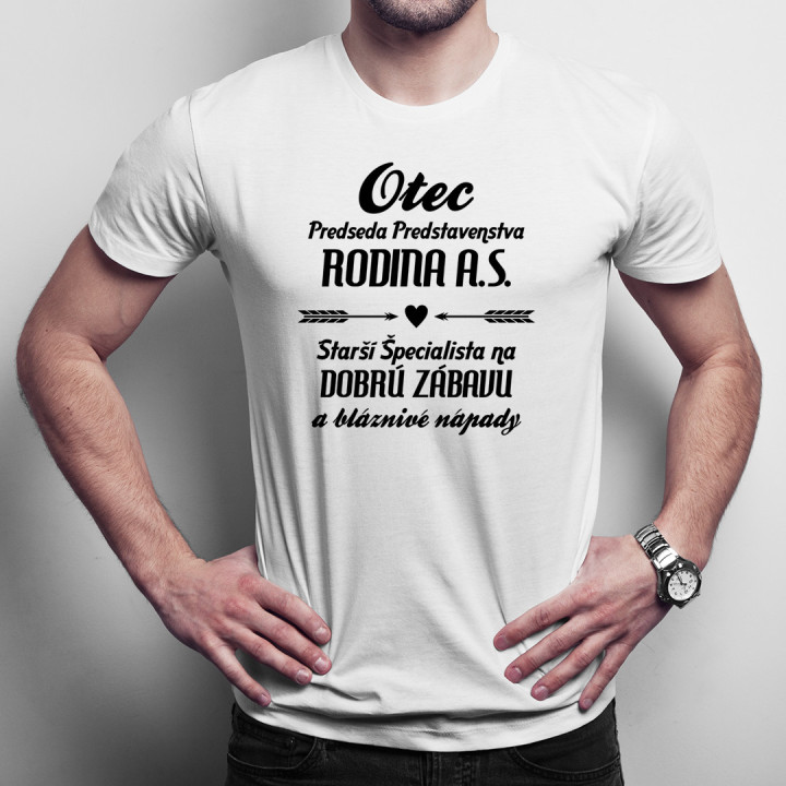 Otec - predseda predstavenstva Rodina a.s. - Pánske tričko s potlačou