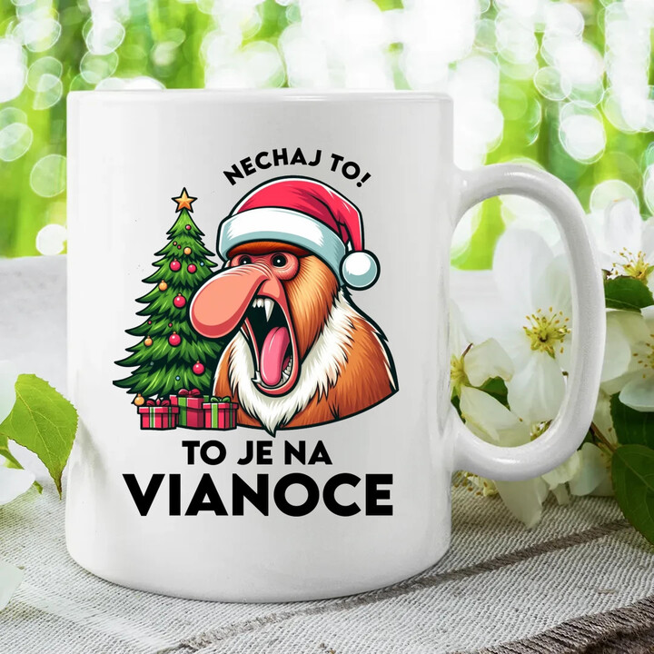 Nechaj to! To je na Vianoce - keramický hrnček s potlačou