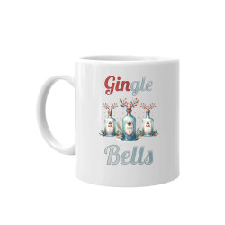 Gin-gle bells - keramický hrnček s potlačou