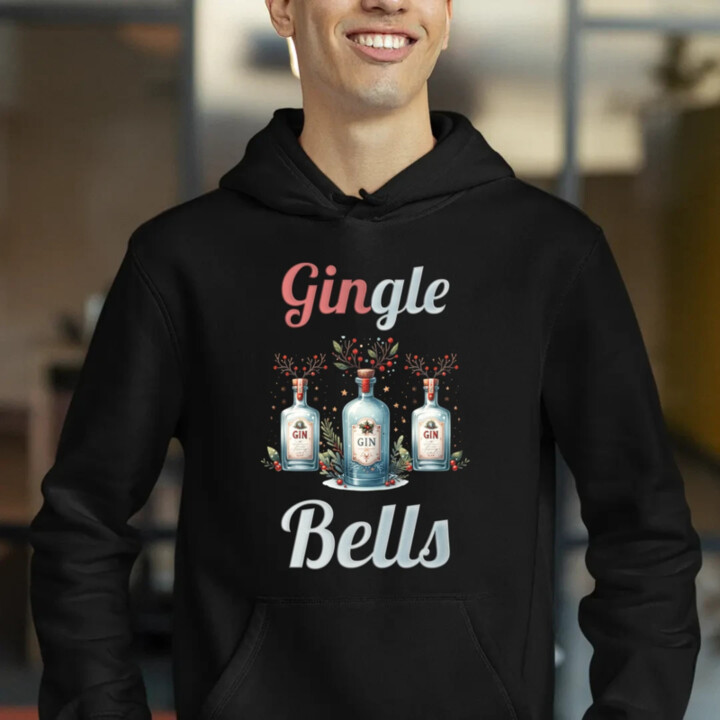 Gin-gle bells  - pánska mikina s potlačou