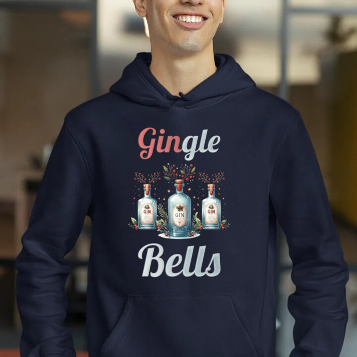 Gin-gle bells  - pánska mikina s potlačou