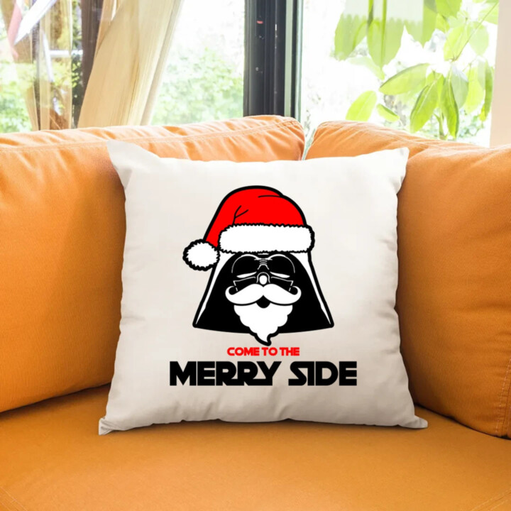 Come to the merry side - vankúš s potlačou
