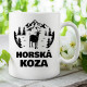 Horská koza - keramický hrnček s potlačou