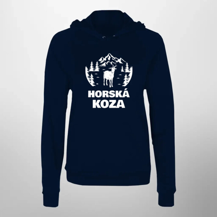 Horská koza  - dámska mikina s potlačou