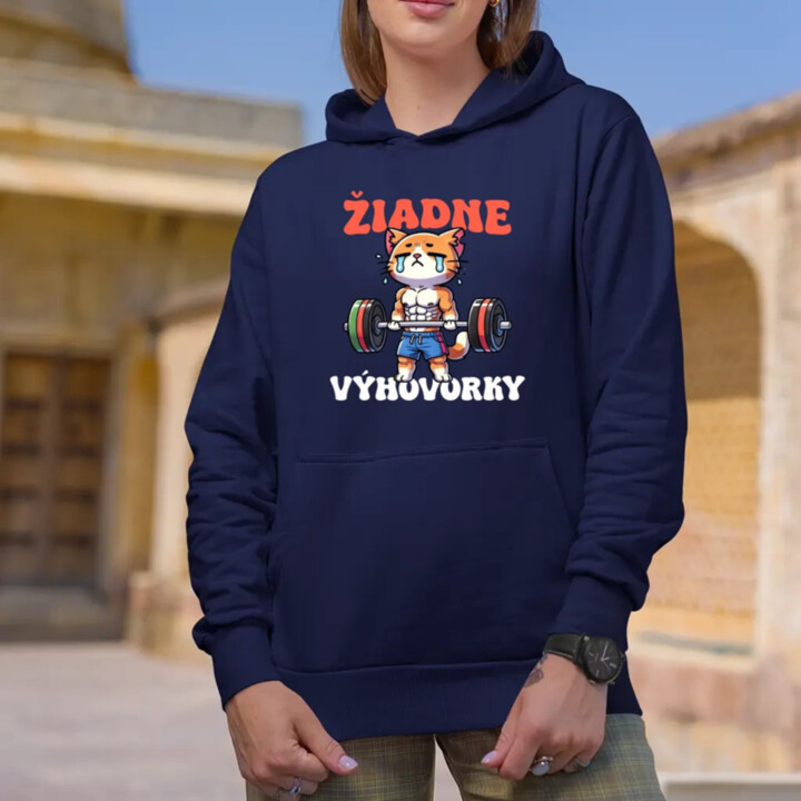 Žiadne výhovorky - dámska mikina s potlačou