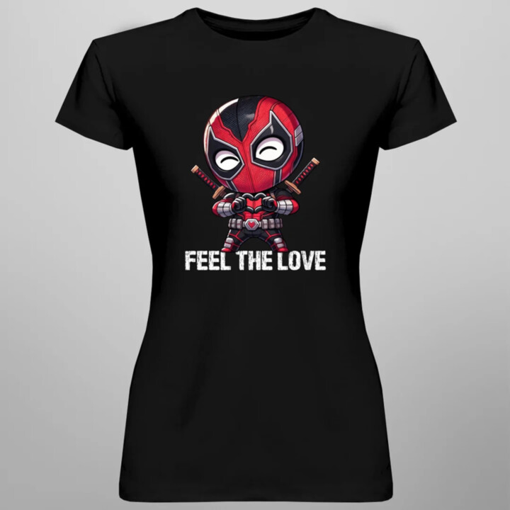 Feel the love - dámske tričko s potlačou