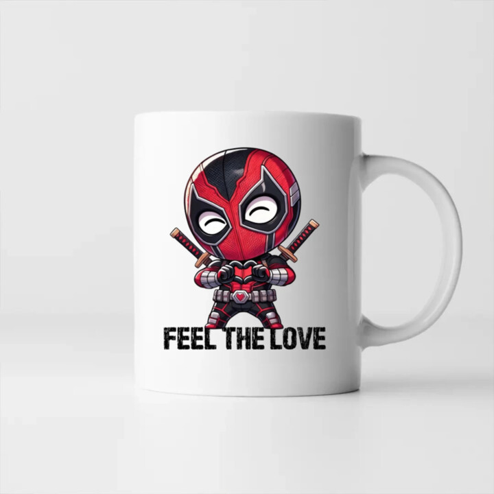 Feel the love - keramický hrnček s potlačou