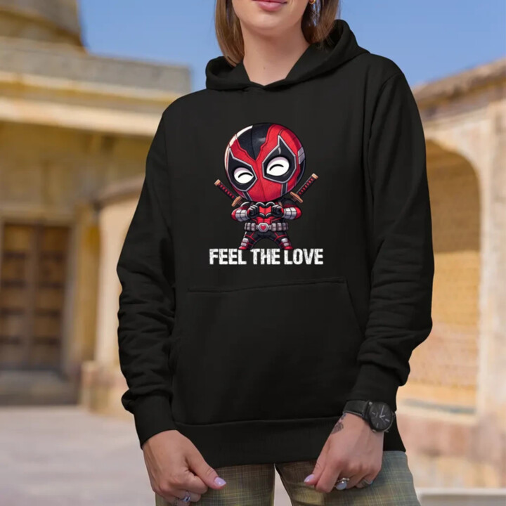 Feel the love  - dámska mikina s potlačou