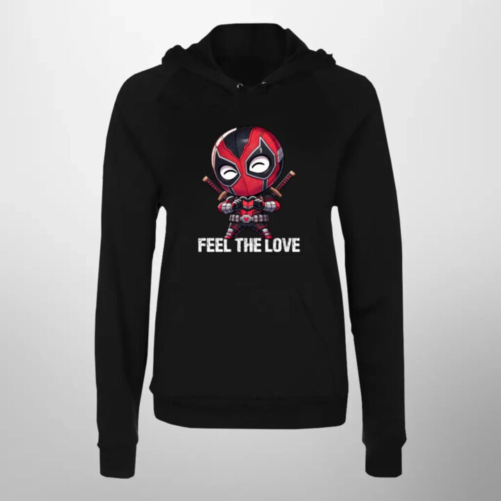 Feel the love  - dámska mikina s potlačou