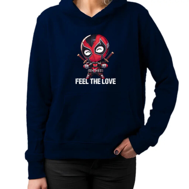 Feel the love  - dámska mikina s potlačou