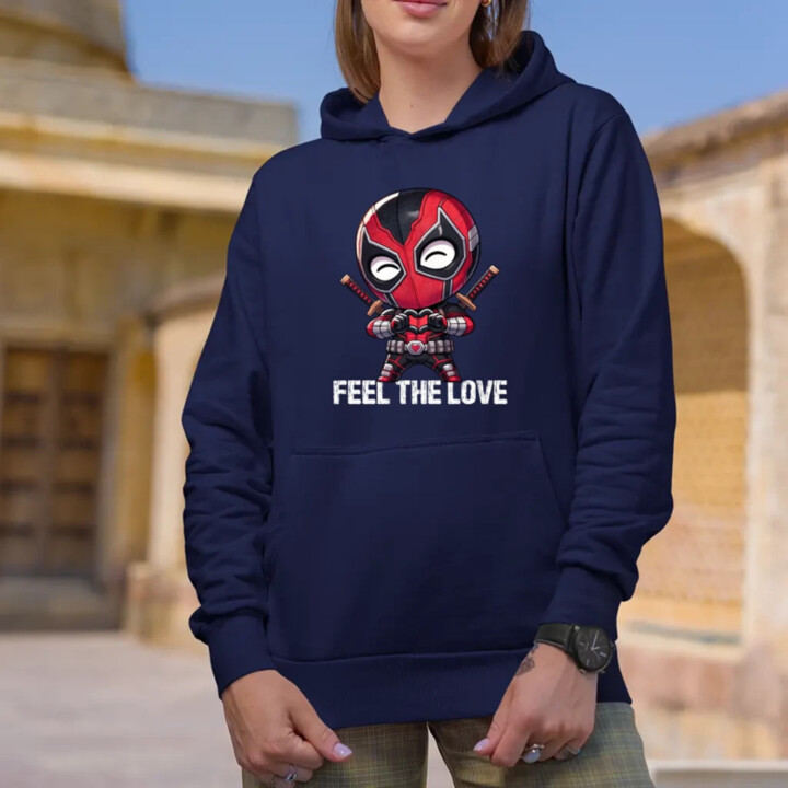Feel the love  - dámska mikina s potlačou