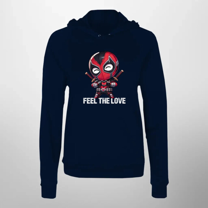 Feel the love  - dámska mikina s potlačou